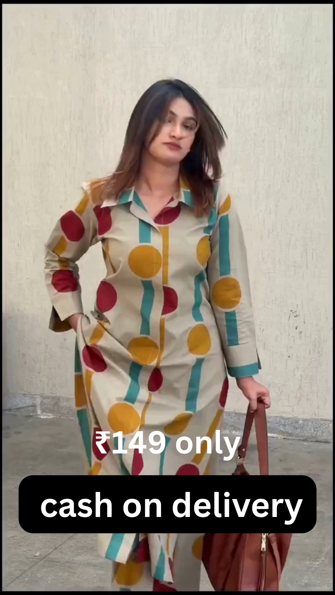 Trendy Geometric Printed Long Kurti – Stylish Everyday Ethnic Wear