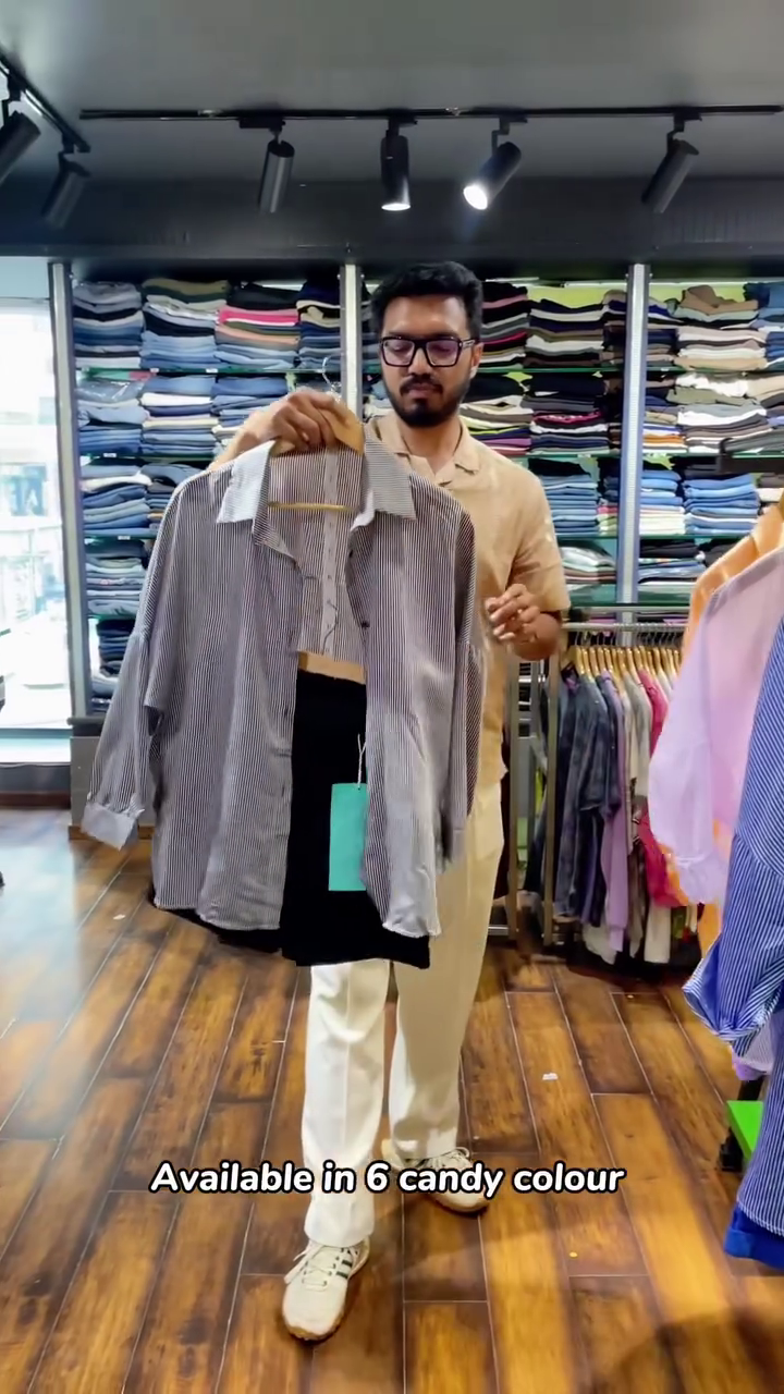 Casual Striped Layered Shirt Set – Trendy Smart Casual Men’s Wear