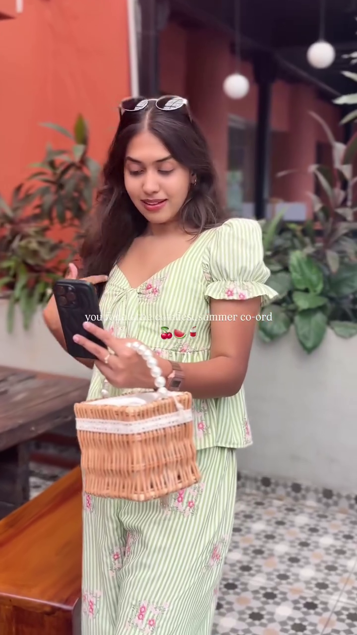 Fresh Summer Green Co-Ord Set – Chic Casual Day Outfit