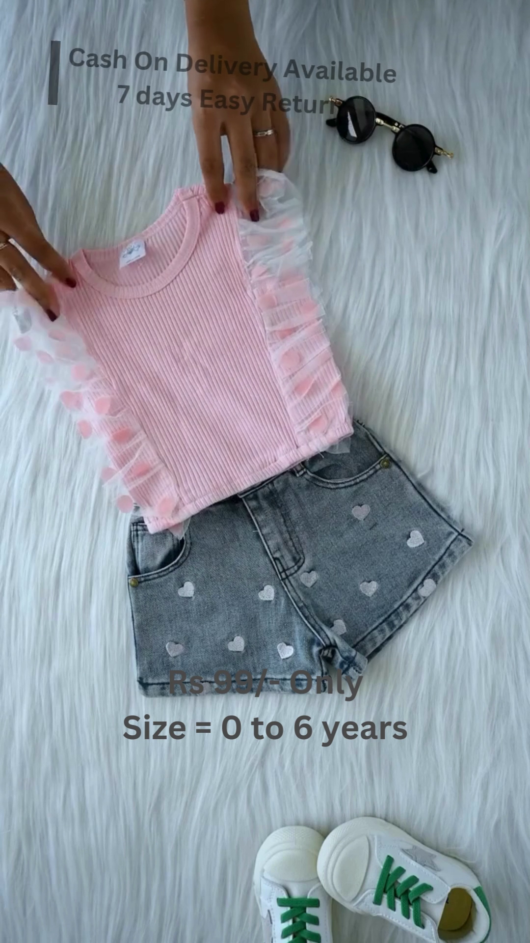 Adorable Pink Ruffle Kids Outfit – Cute & Comfy Style for Little Fashionistas