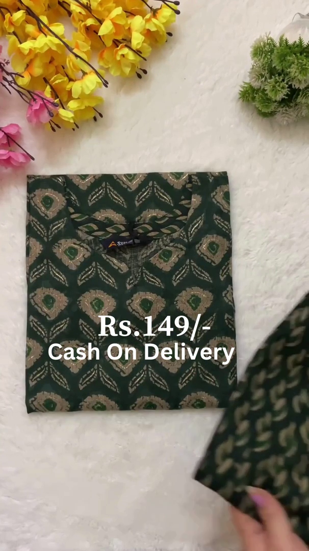 Elegant Green Printed Kurta Fabric – Traditional Style with Modern Comfort