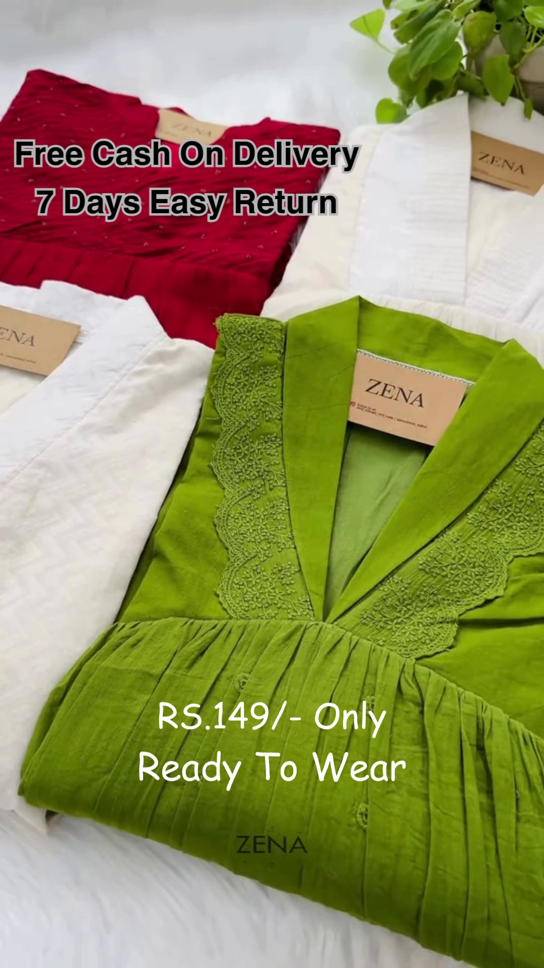 Stylish ZENA Cotton Kurti Collection – Everyday Elegance for Rs.149