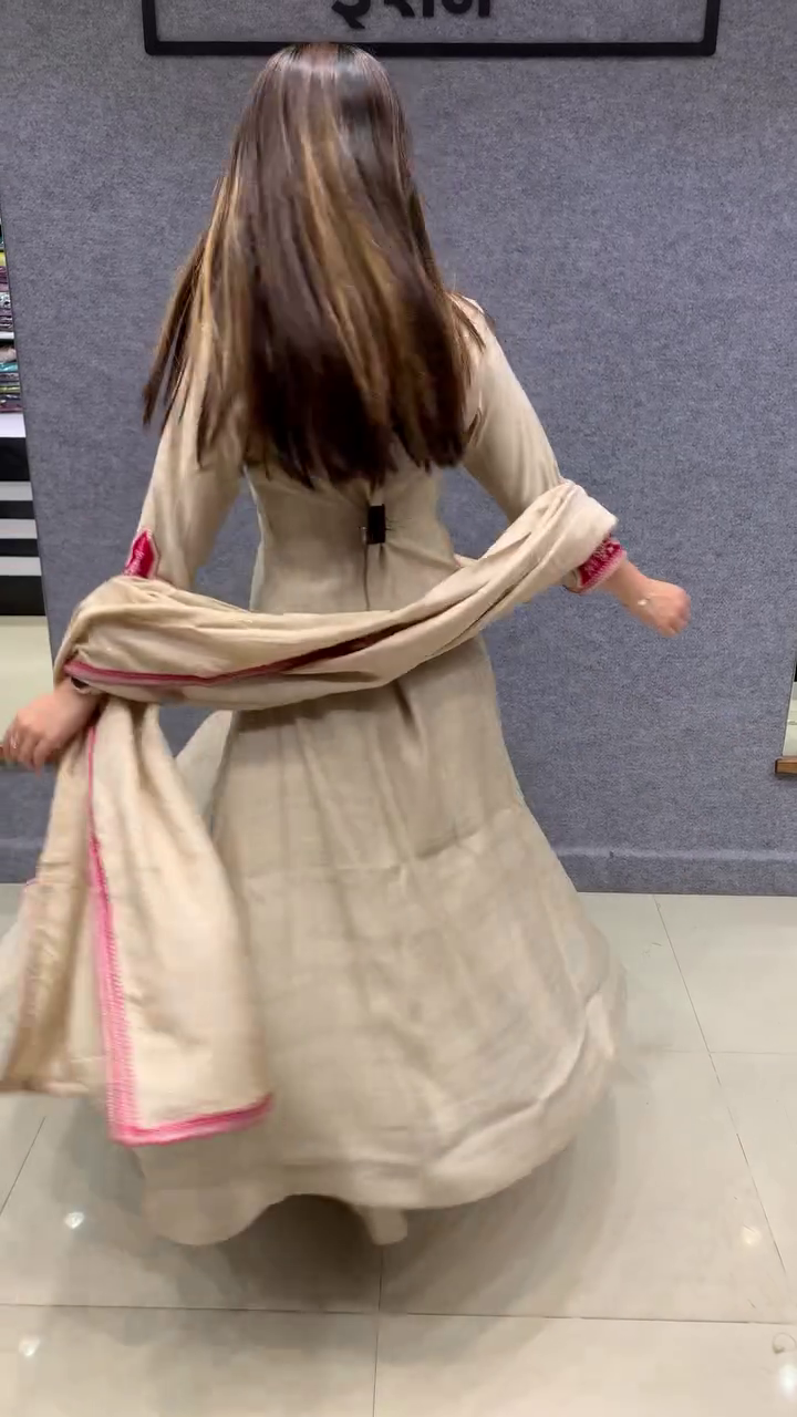 Graceful Blush Pink Anarkali Set – Perfect for Festive Occasions 💖