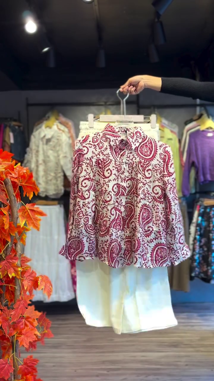 Elegant Paisley Printed Co-Ord Set for Casual Chic Style