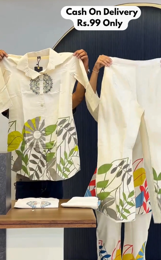 Trendy Printed Co-Ord Kurta Pant Set