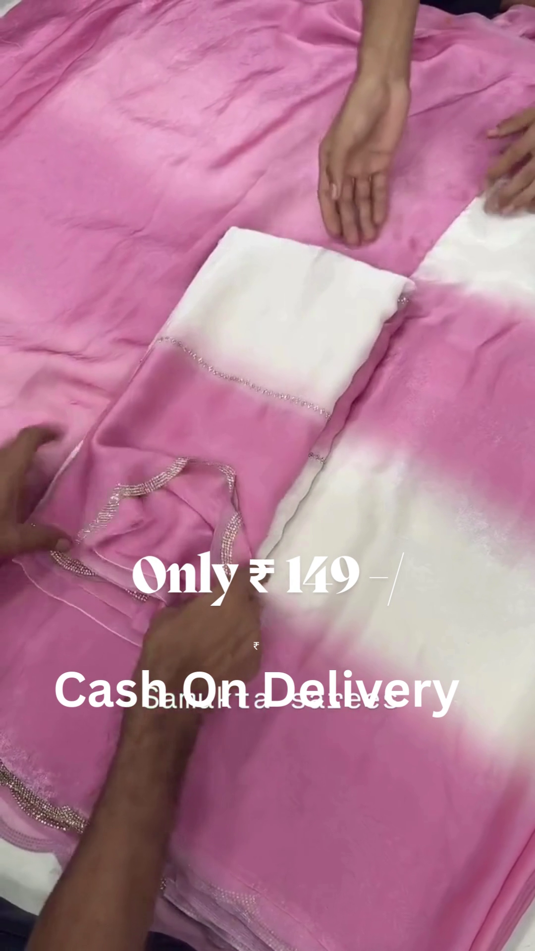 Elegant Pink Designer Saree with Soft Gradient Style