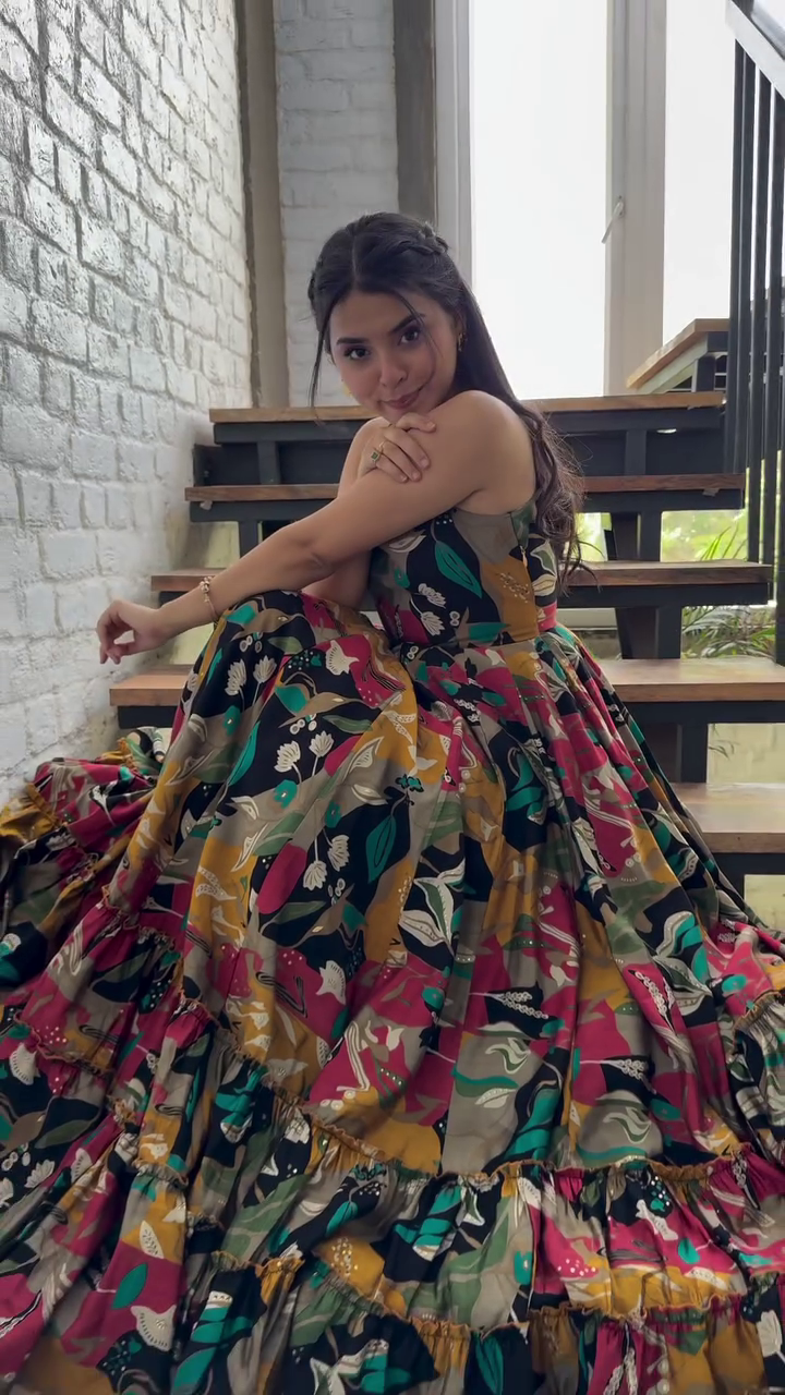 Vibrant Printed Maxi Dress – Flowing Statement Style