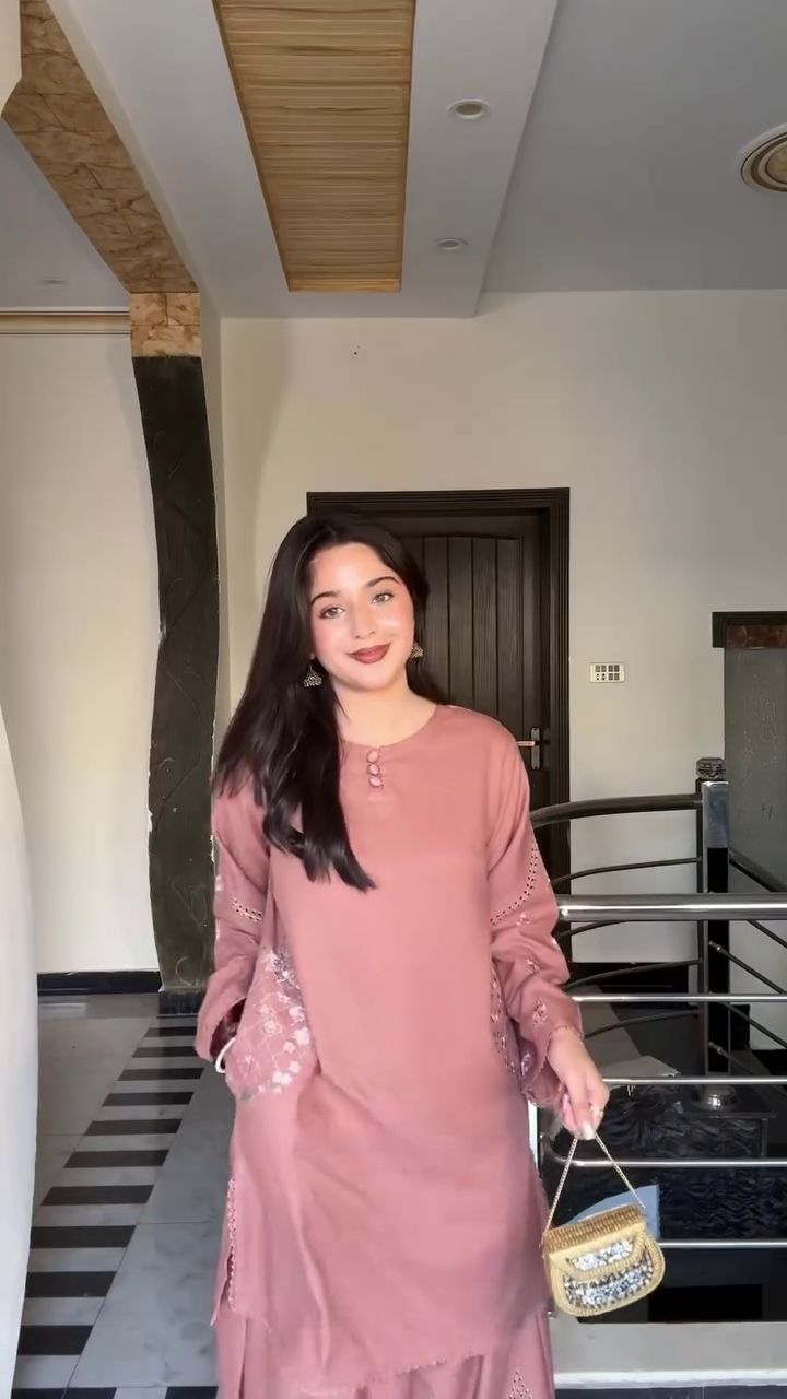 Effortless Sophistication in a Brown Co-Ord Ethnic Set