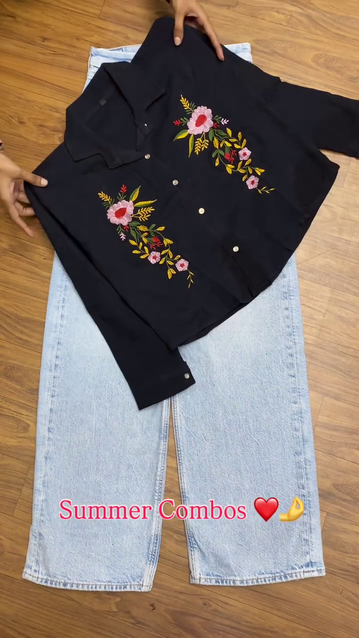 Trendy Pink Top with Denim – Perfect Summer Combo