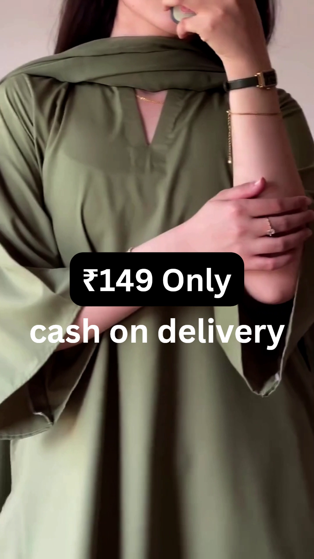 Everyday Elegance Olive Kurti
