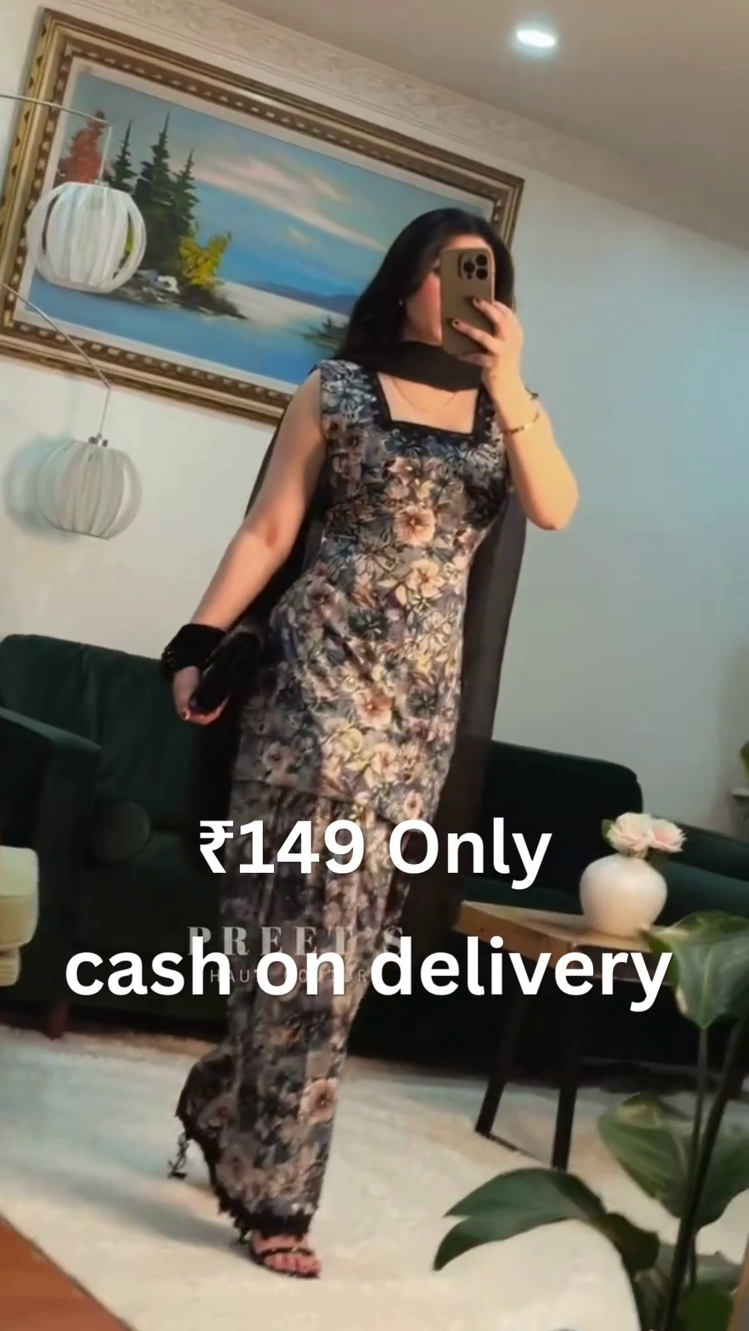 Floral Ethnic Dress – Elegance