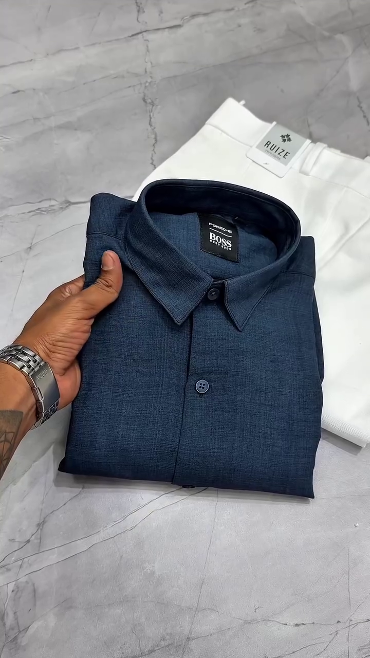👔 Classic Navy Shirt Combo – Smart & Sophisticated