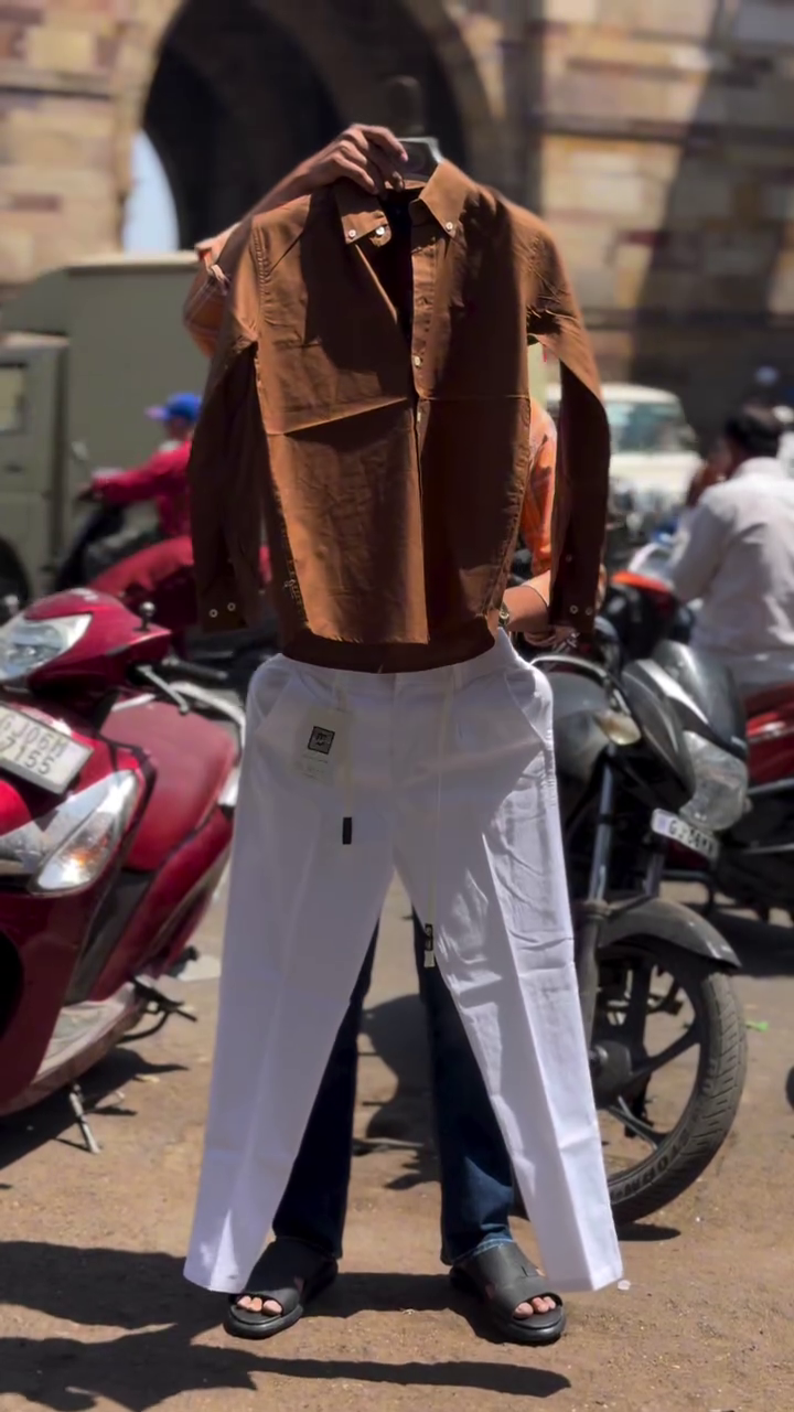 🤎 Trendy Brown Shirt Look – Bold Street Style