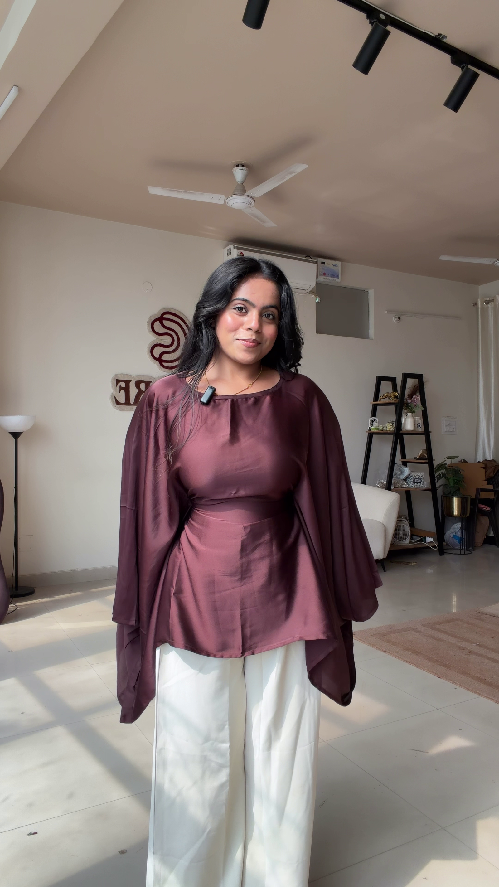 ✨ Luxe Brown Satin Top – Sophisticated Glam