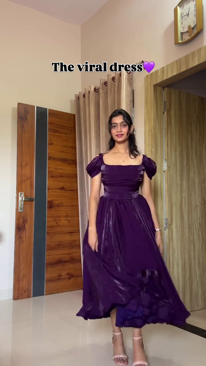 💜 The Viral Purple Dress – Elegance That Flows