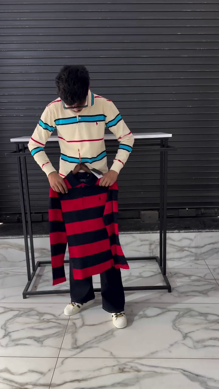 👕 Bold Striped Polo – Smart Casual Upgrade