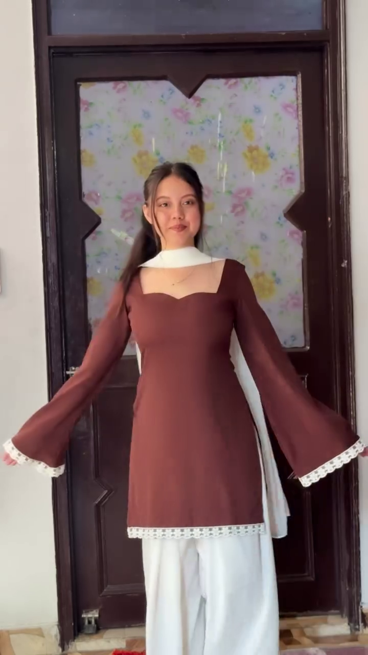 🤎 Chic Brown Kurta Set – Minimal Ethnic Charm