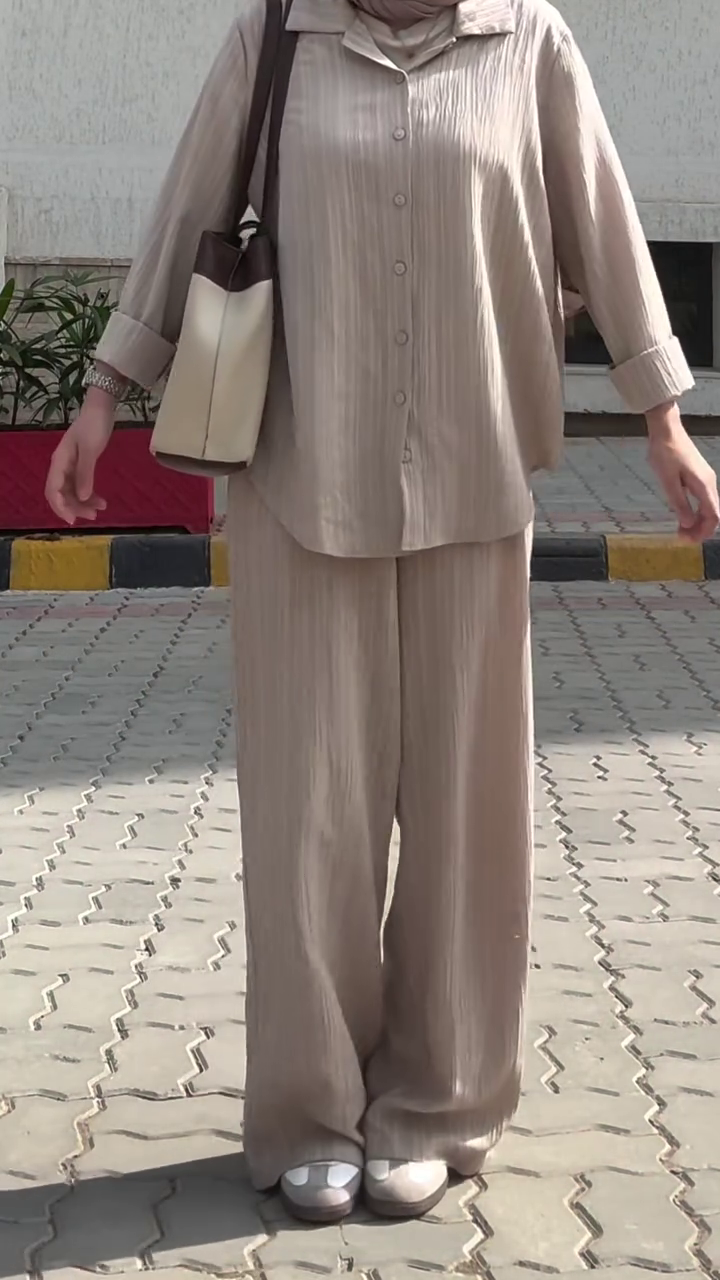 🤍 Minimal Beige Co-ord – Effortless Luxe Look