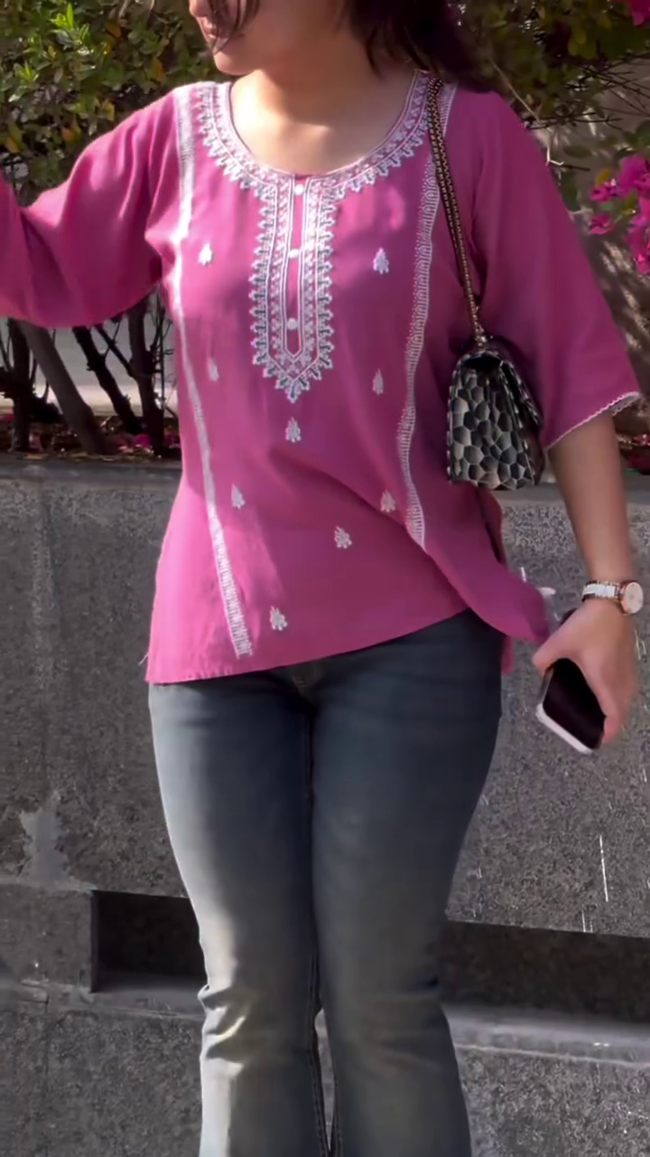 🌸 Stylish Pink Kurti – Everyday Ethnic Charm