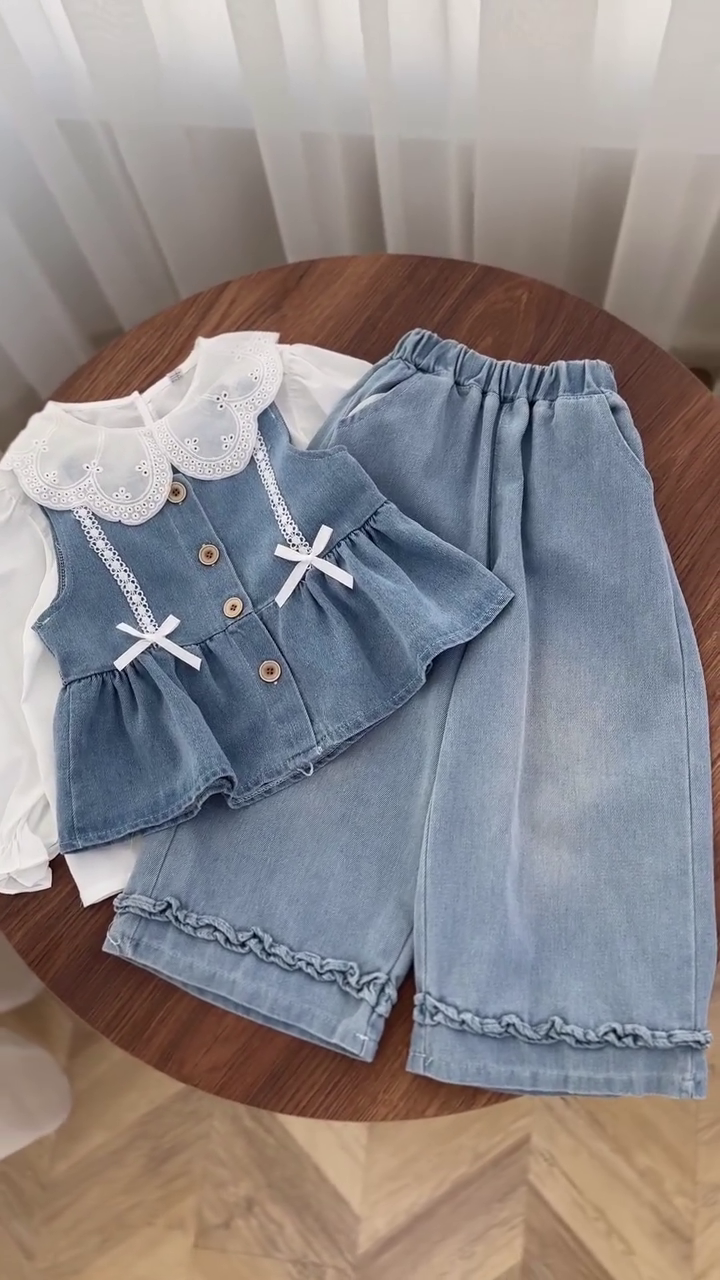 Adorable Denim Co-ord Set – Cute & Comfy Everyday Style