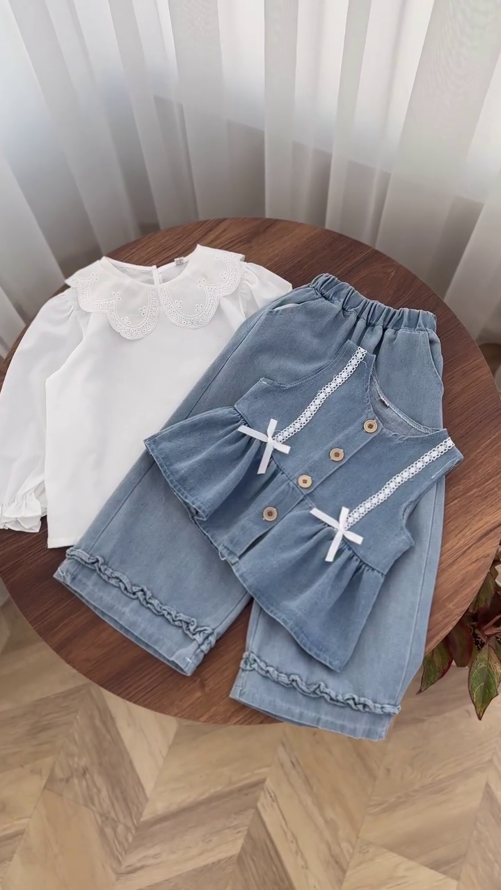 Adorable Denim Co-ord Set – Cute & Comfy Everyday Style