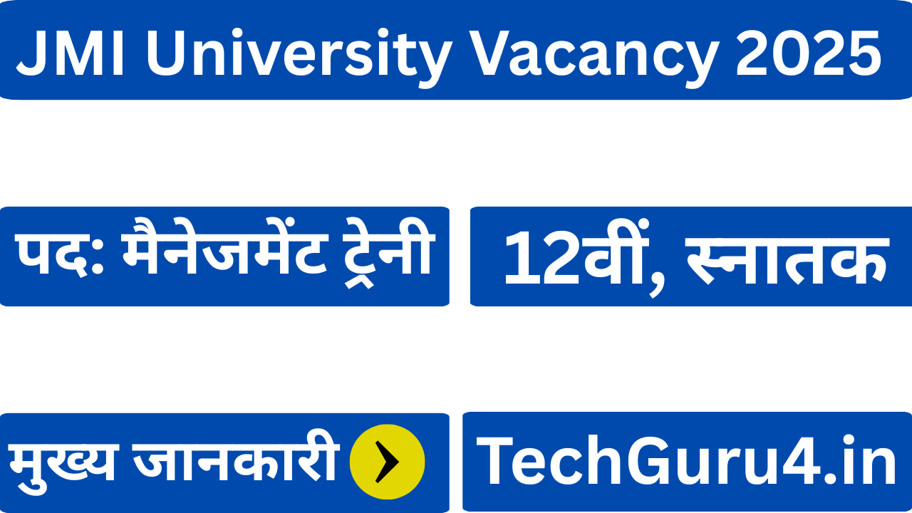 JMI University Vacancy 2025